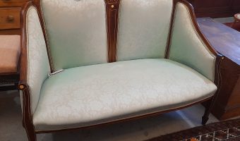 Edwardian inlaid bedroom sofa £395