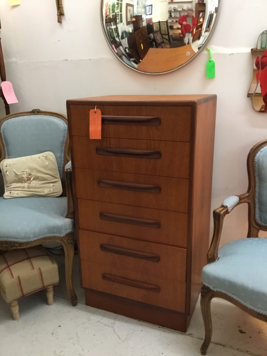 G plan tall boy chest of drawers £335.