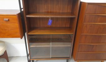 teak bookcase £245